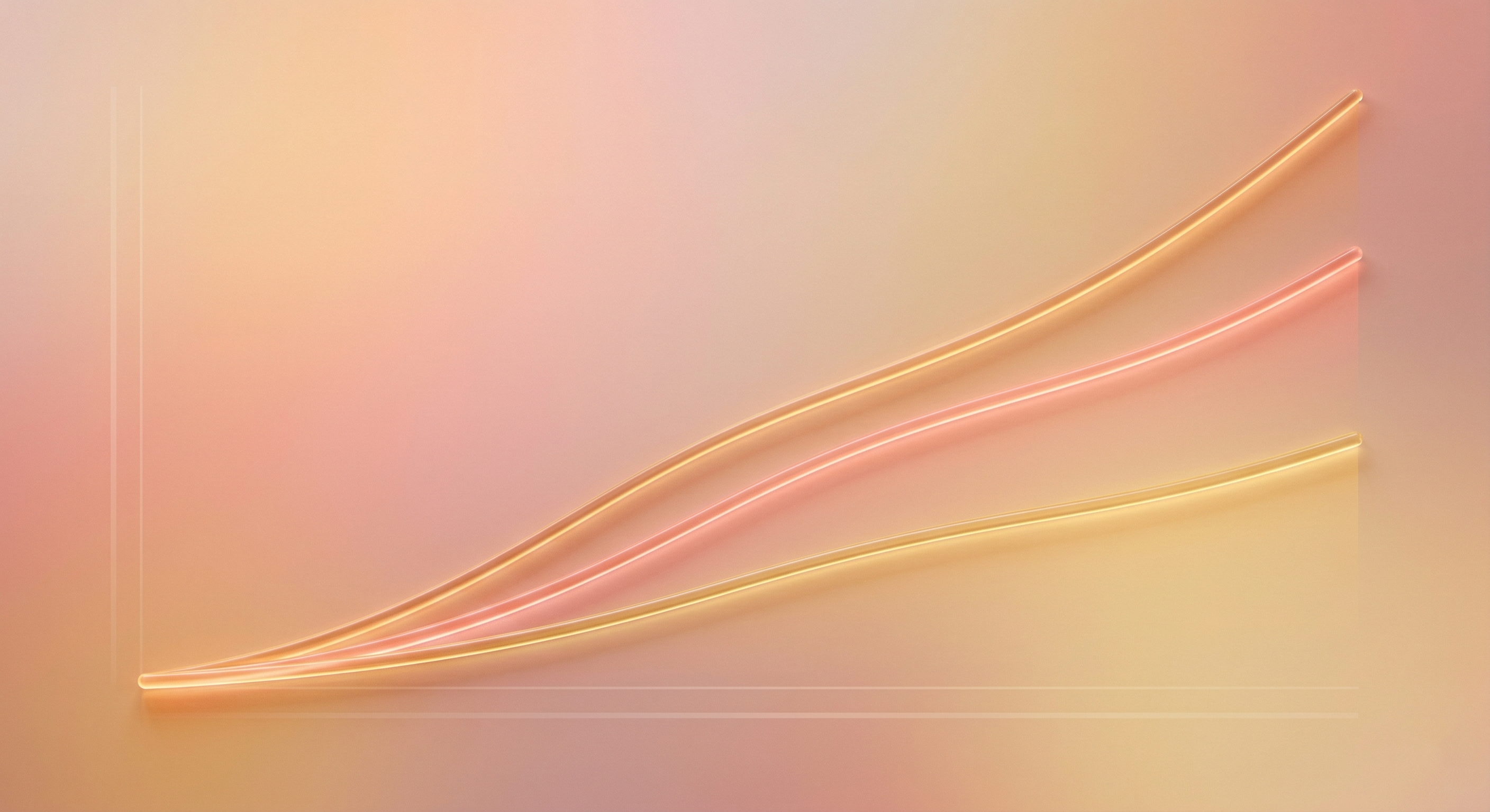 График роста накоплений по стратегии 52 недели богатства — три кривые прогрессии.